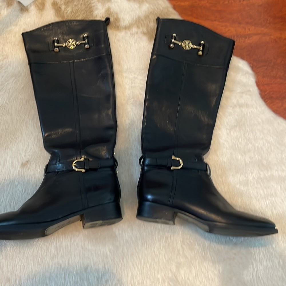 Tory Burch Black Leather Boots
